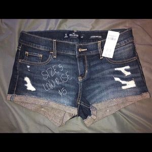 Denim Low Rise Shorts